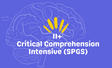 11+ Critical Comprehension Intensive (SPGS) (July – Content 1)